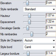 Exemple de propriétés du logiciel 3D n°1